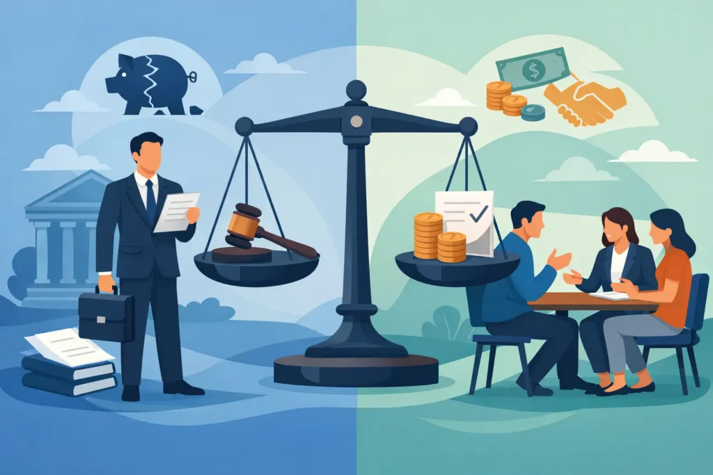 Bankruptcy Lawyer vs Debt Settlement Choices